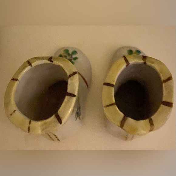 Rare Vintage (1945-1951) Made in Occupied Japan Porcelain Flowered Booties - Picture 5 of 7